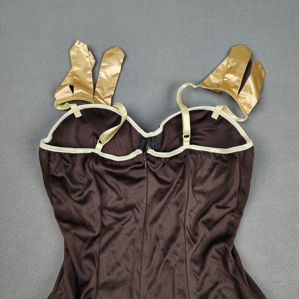 Dreamgirl Cosplay Warrior Queen Dress Skirt Medium Brown Gold Convertible Costum - Picture 12 of 12